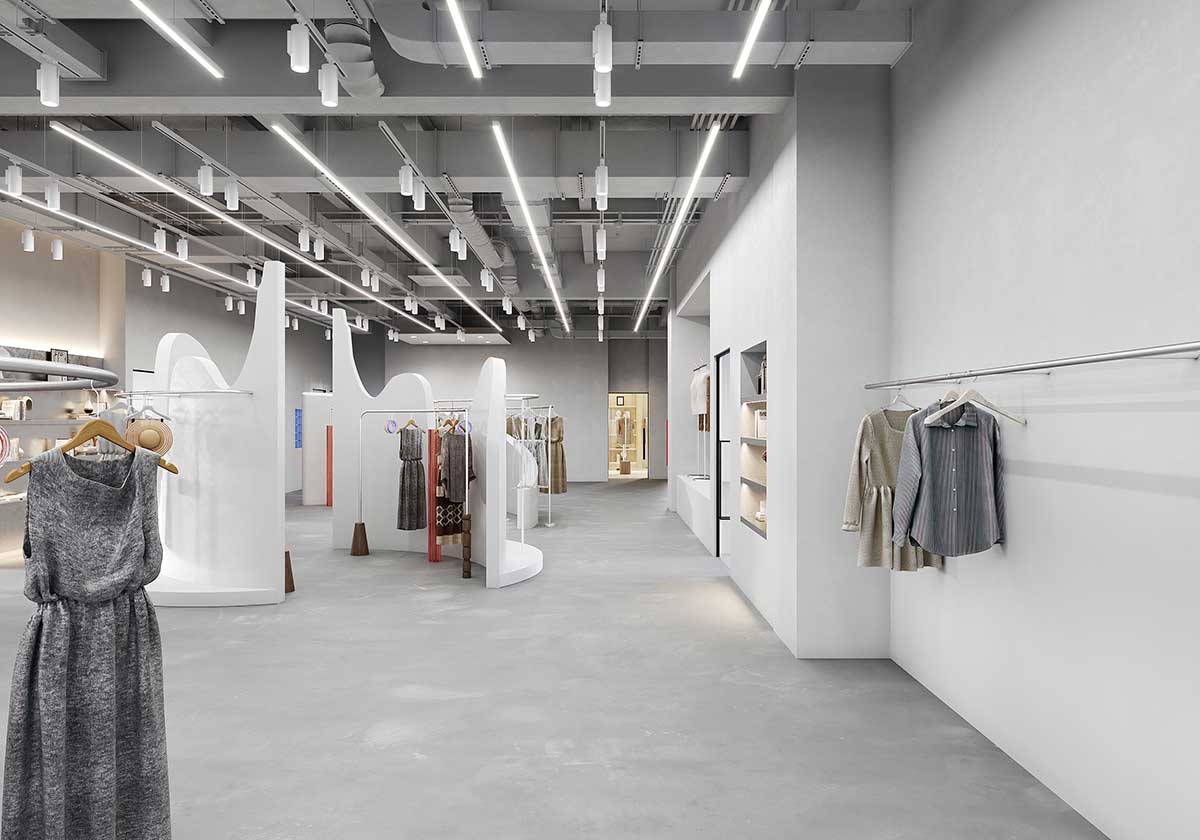 【服装店】服装直播空间表现